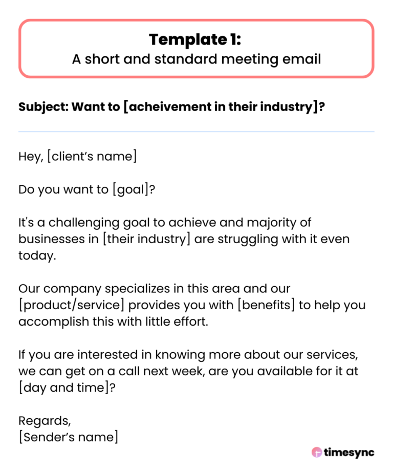 how to confirm meeting schedule by email