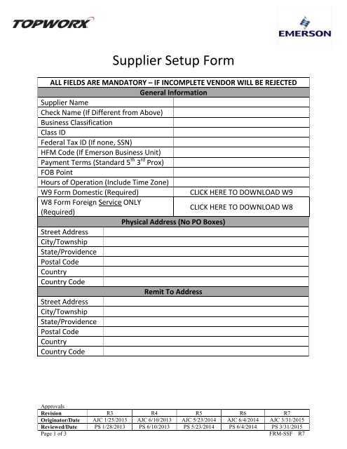 supplier-set-up-form-template