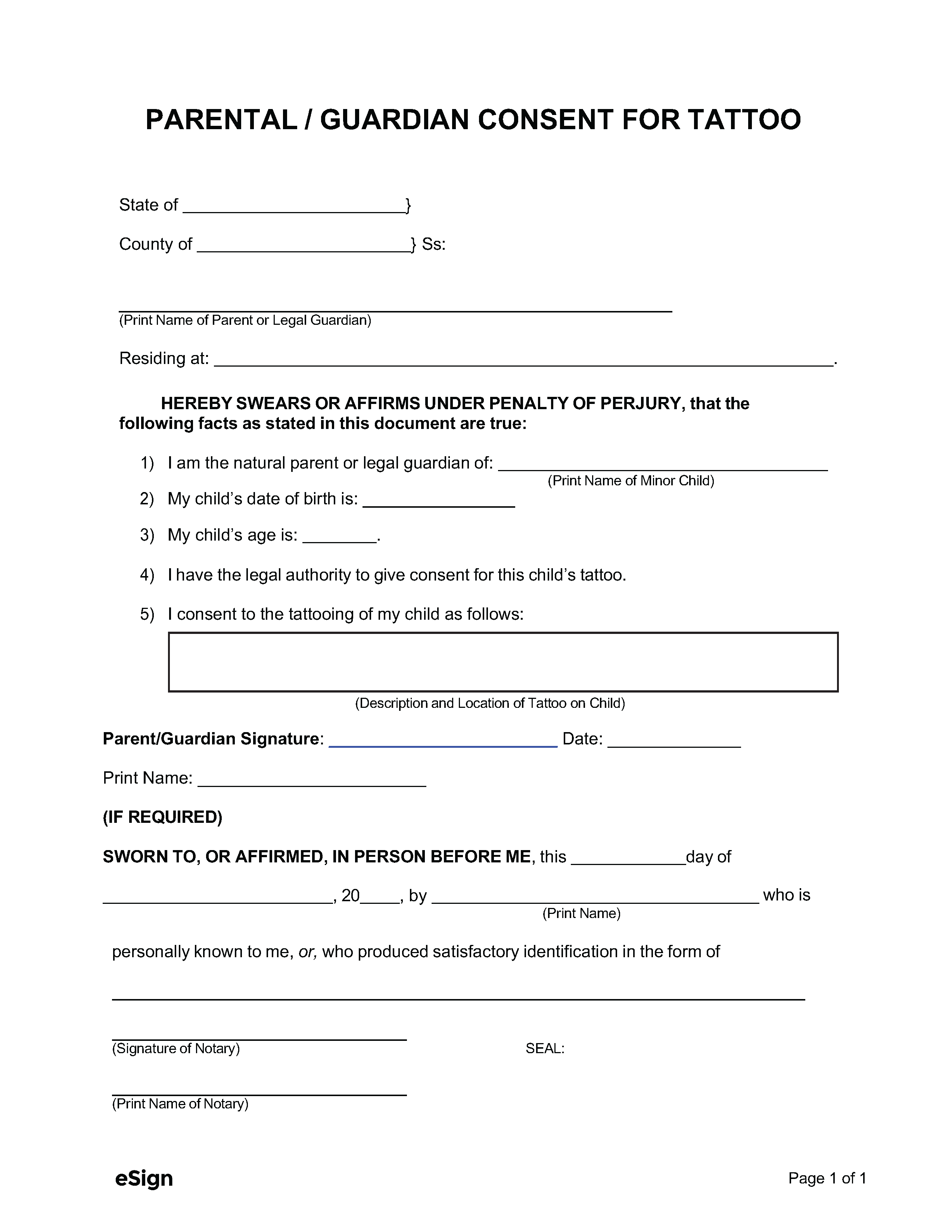 tattoo-parental-consent-form-template