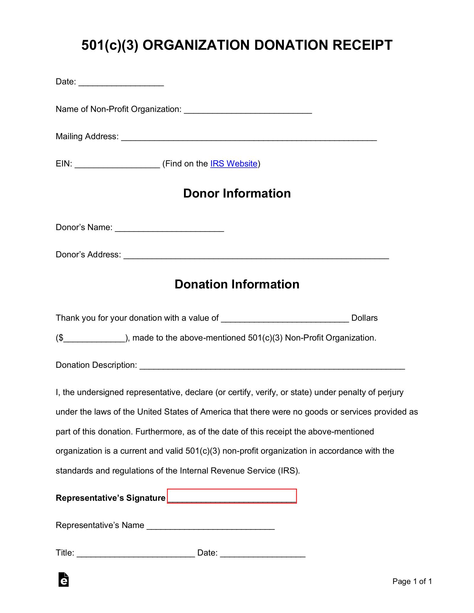 tax-exempt-donation-form-template