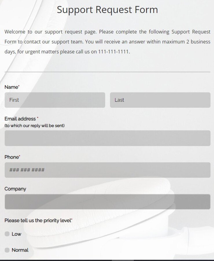 tech-support-request-form-template