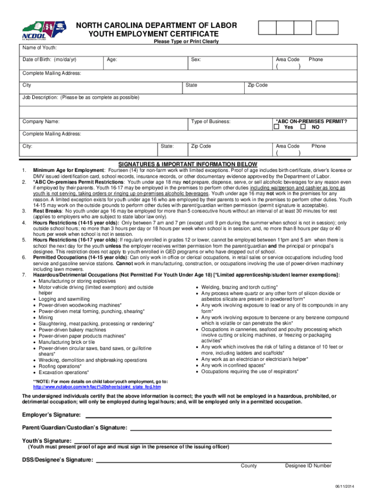 teenage-employment-certification-form-template