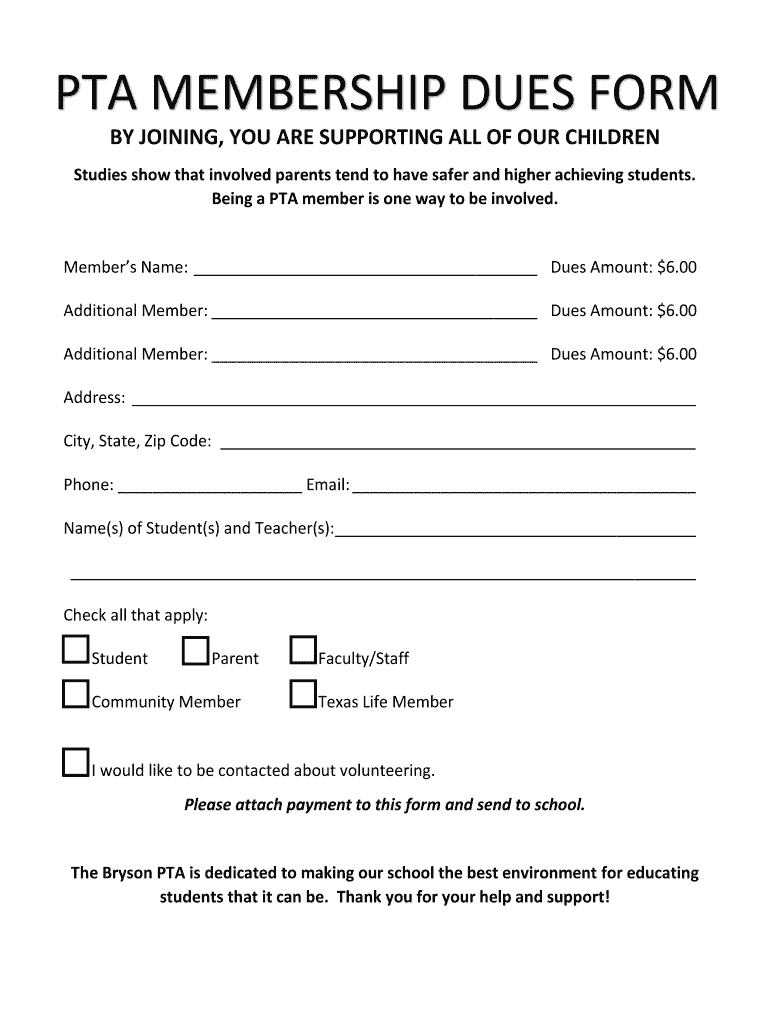 texas-pta-membership-form-template