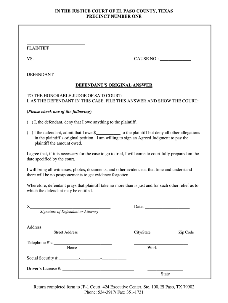texas-suit-answer-form-template