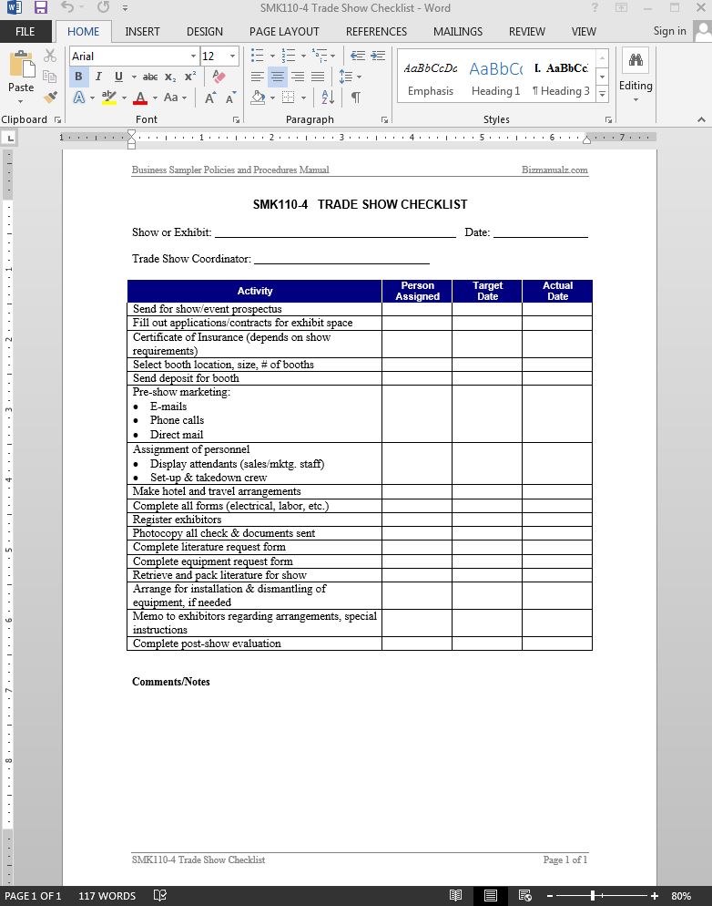 trade-show-evaluation-form-template