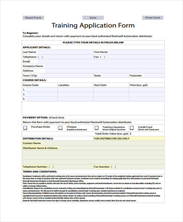 training-course-application-form-template