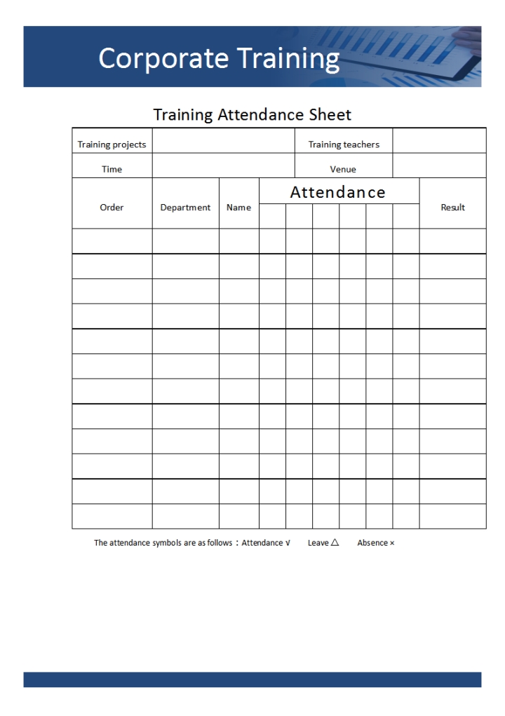 training-course-attendance-form-template