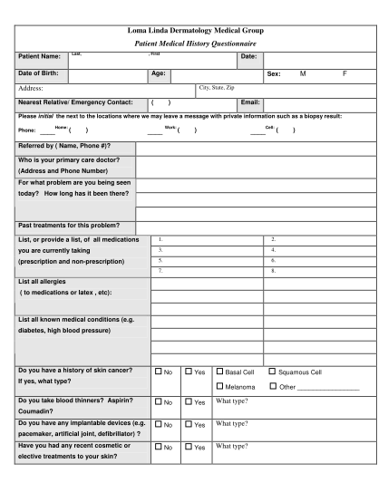 university-hospital-cancer-patient-form-template