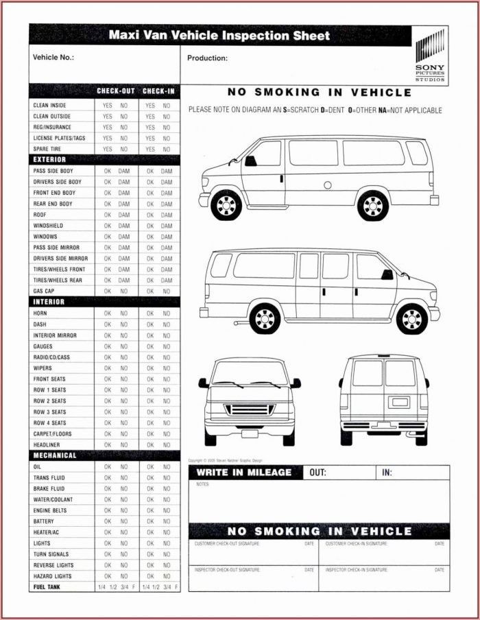 van-inspection-checkout-form-template