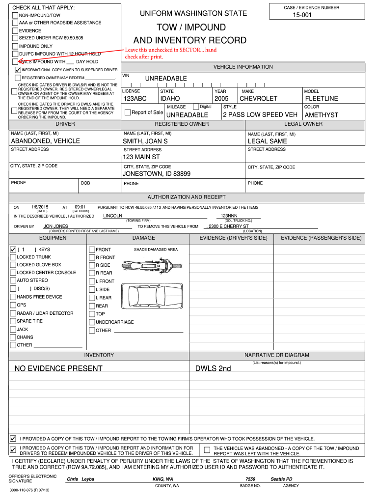 vehicle-impound-inventory-form-template