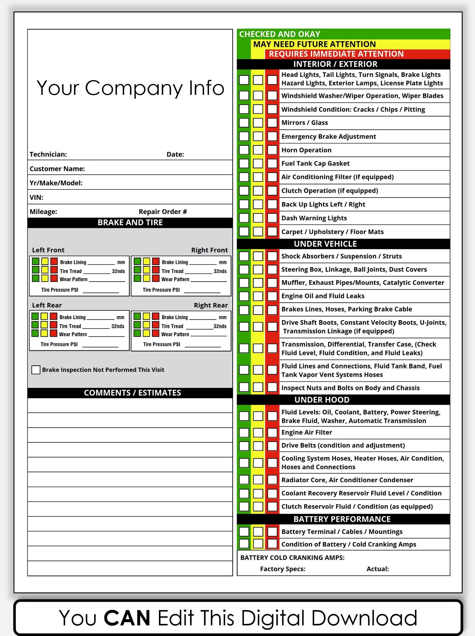 vehicle-safety-inspection-form-template
