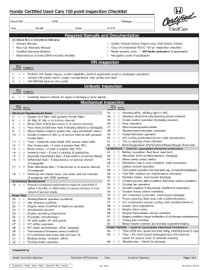 150-point-inspection-form-template