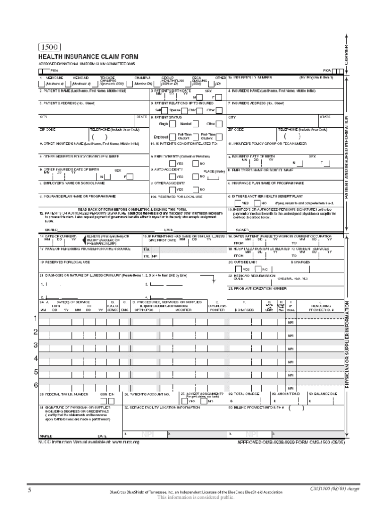 1500-insurance-claim-form-template
