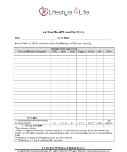24-hour-dietary-recall-form-template