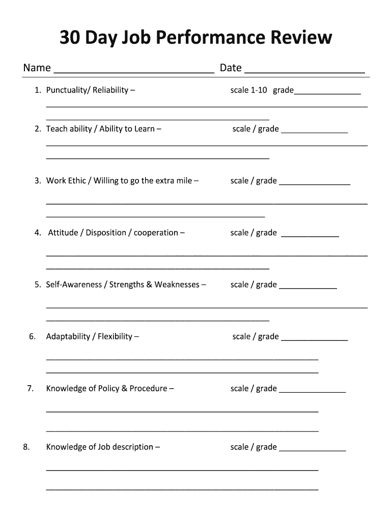 30-day-evaluation-form-template