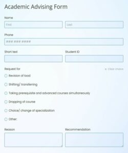 academic-initial-advising-form-template