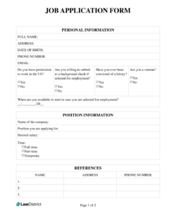 administrative-specialist-job-application-form-template