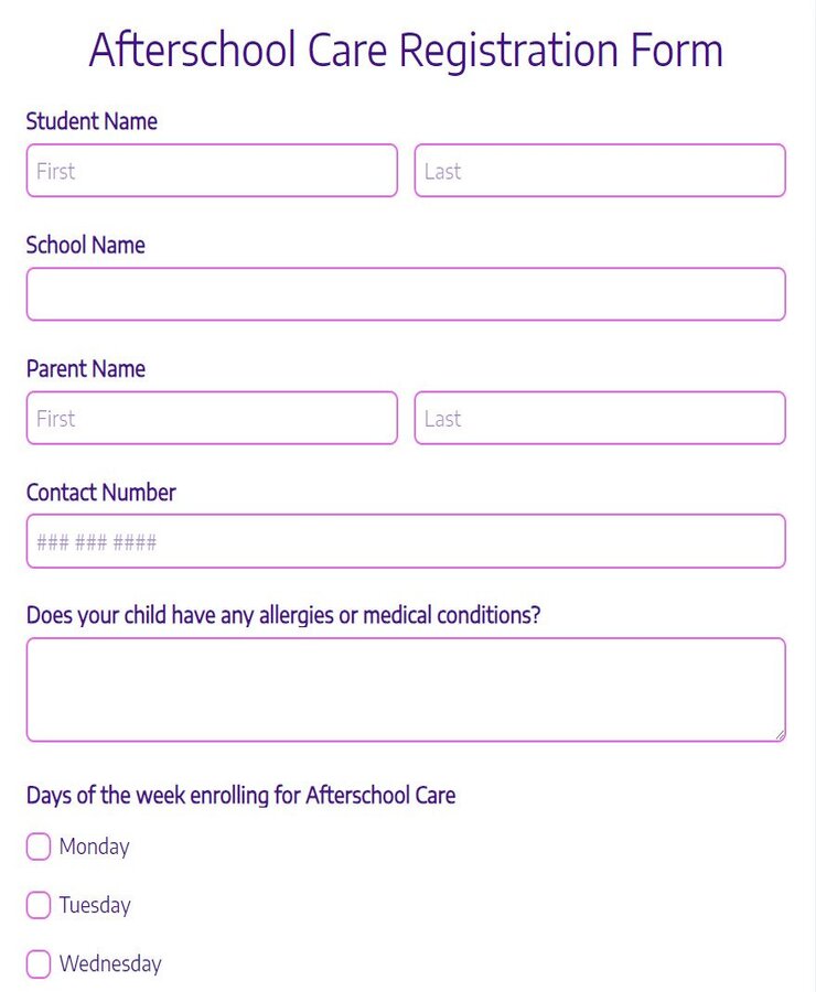 after-school-care-registration-form-template