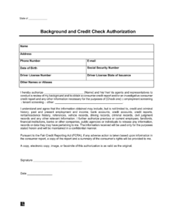 background-check-consent-form-template