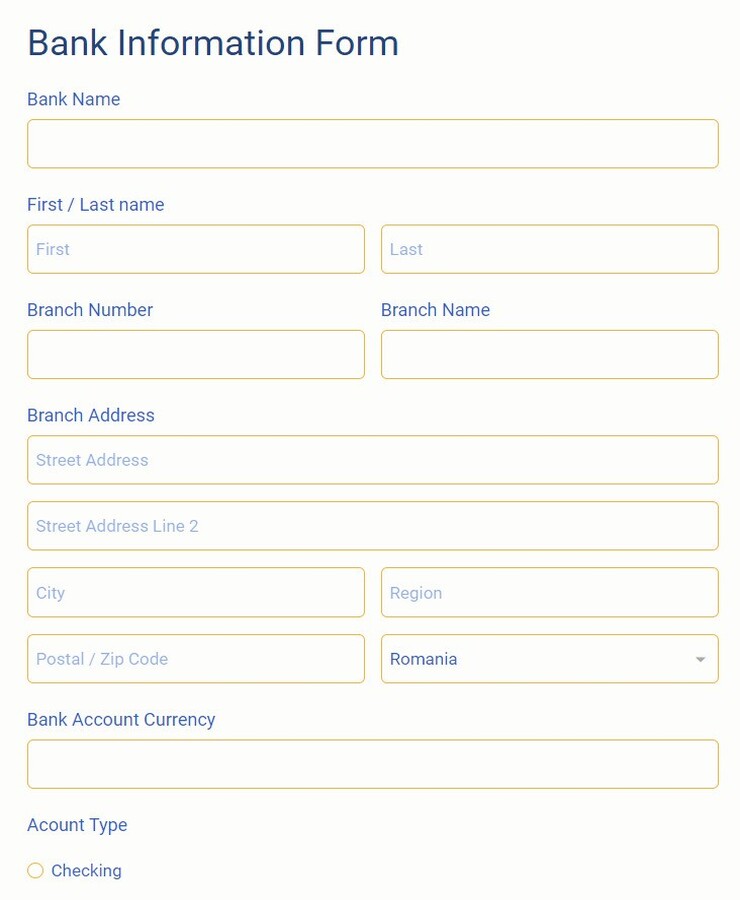 bank-account-details-form-template