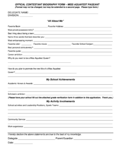 beauty-pageant-application-form-template