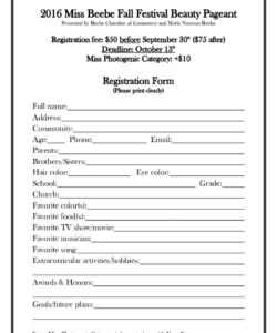 beauty-pageant-registration-form-template