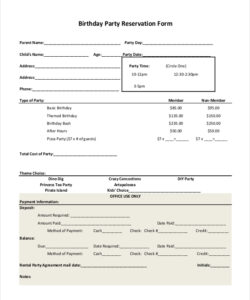 birthday-party-booking-form-template