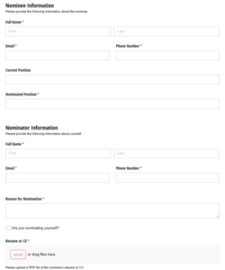 board-of-directors-nomination-form-template