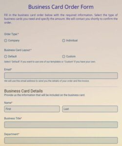 business-card-request-form-template