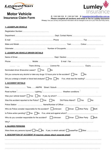 car-insurance-claim-form-template