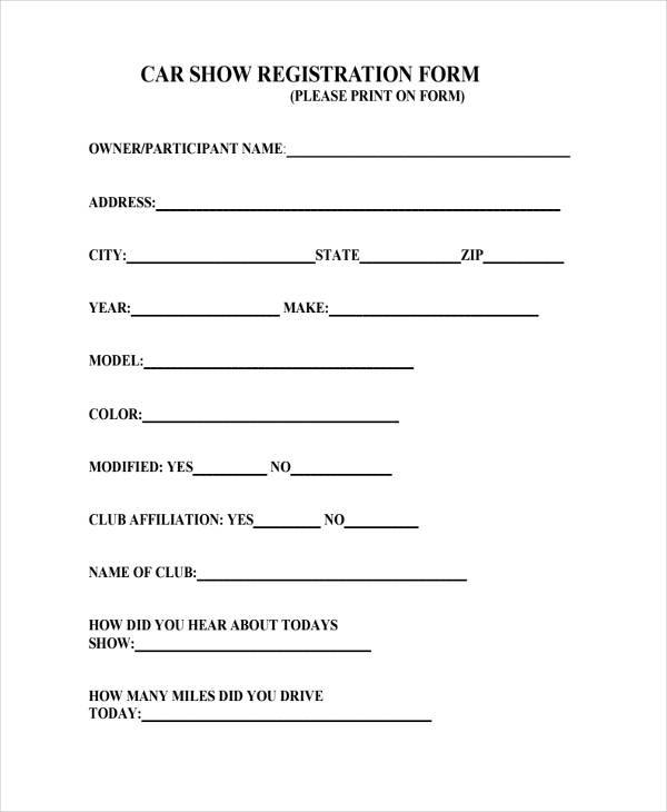car-show-entry-form-template