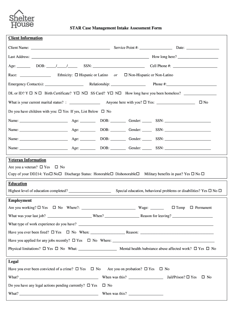 case-management-intake-form-template