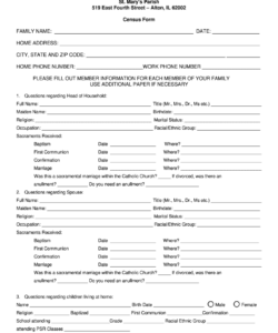 catholic-parish-census-form-template
