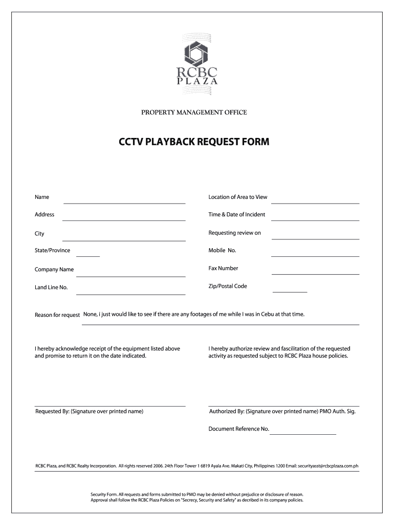 cctv-footage-request-form-template