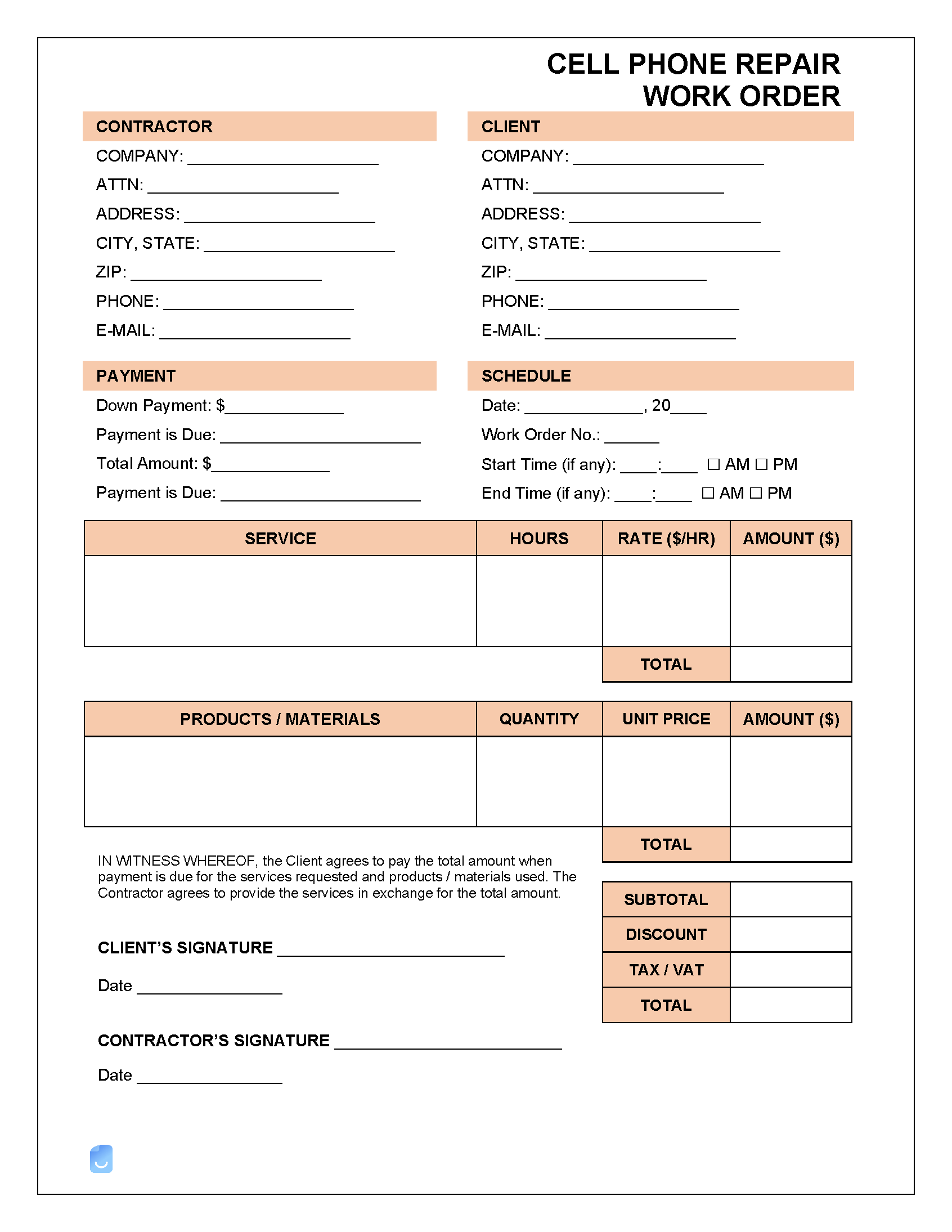 cell-phone-repair-form-template