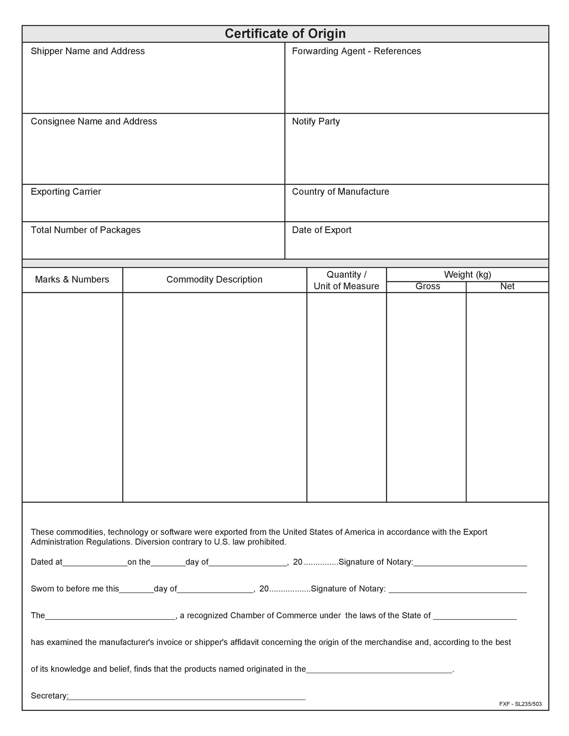 certificate-of-origin-form-template