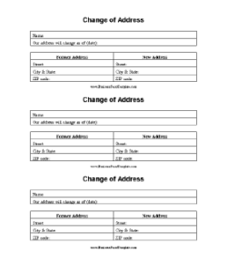 change-of-address-information-form-template