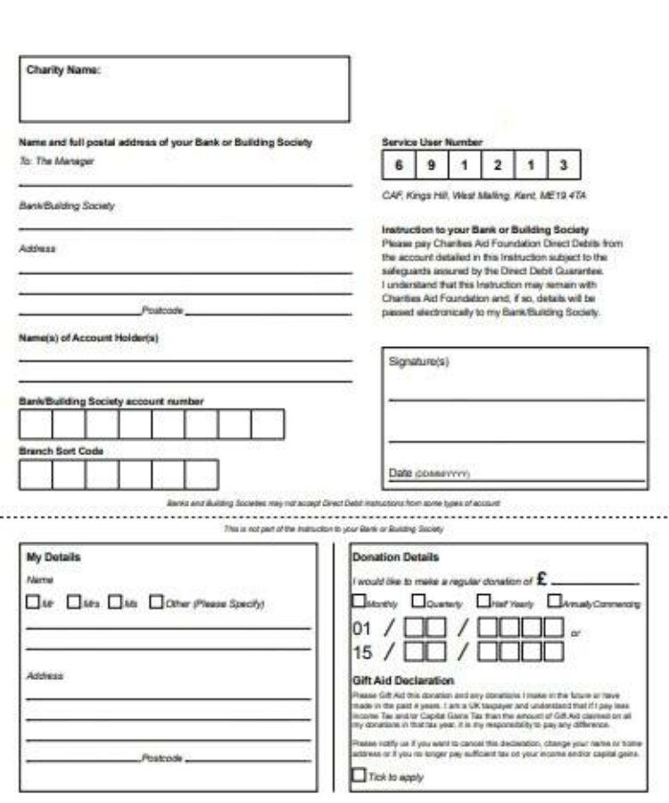 Change of Home Address Form Template