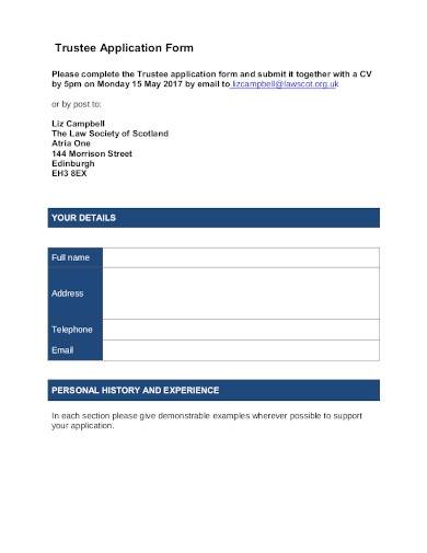 charity-trustee-application-form-template