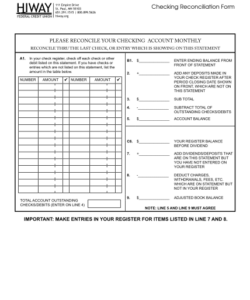 checking-account-reconciliation-form-template