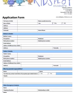 child-care-registration-form-template