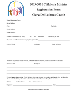 children-ministry-registration-form-template