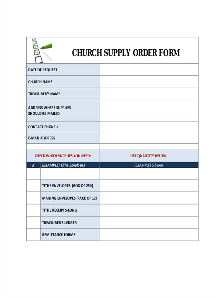 church-supply-request-form-template