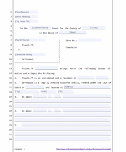 civil-court-complaint-form-template