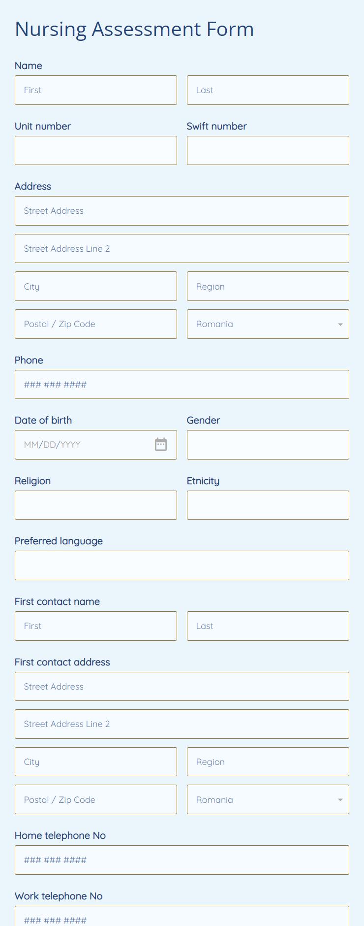 clinical-assessment-update-form-template