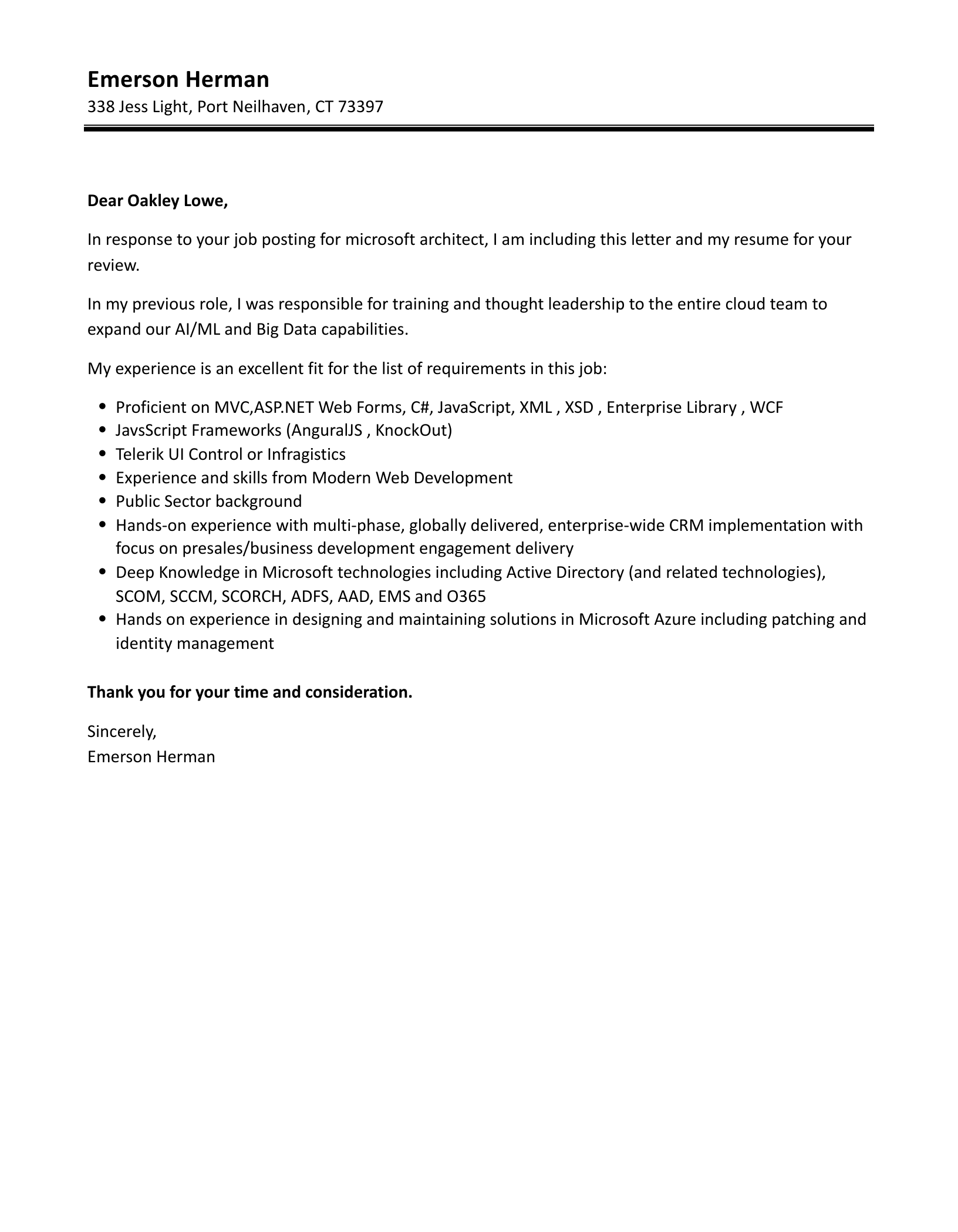cloud-architect-job-application-form-template