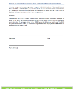 code-of-conduct-acknowledgement-form-template