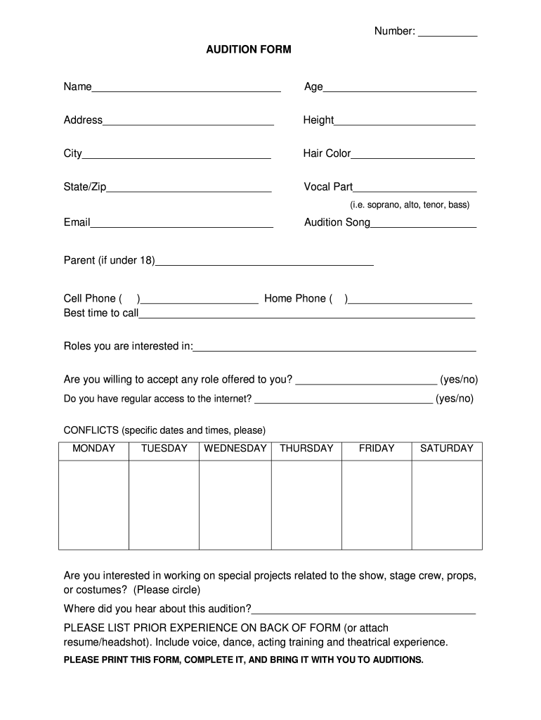 college-play-audition-form-template