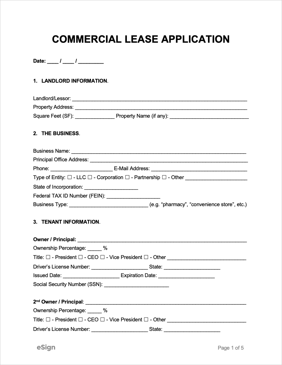 commercial-rental-application-form-template