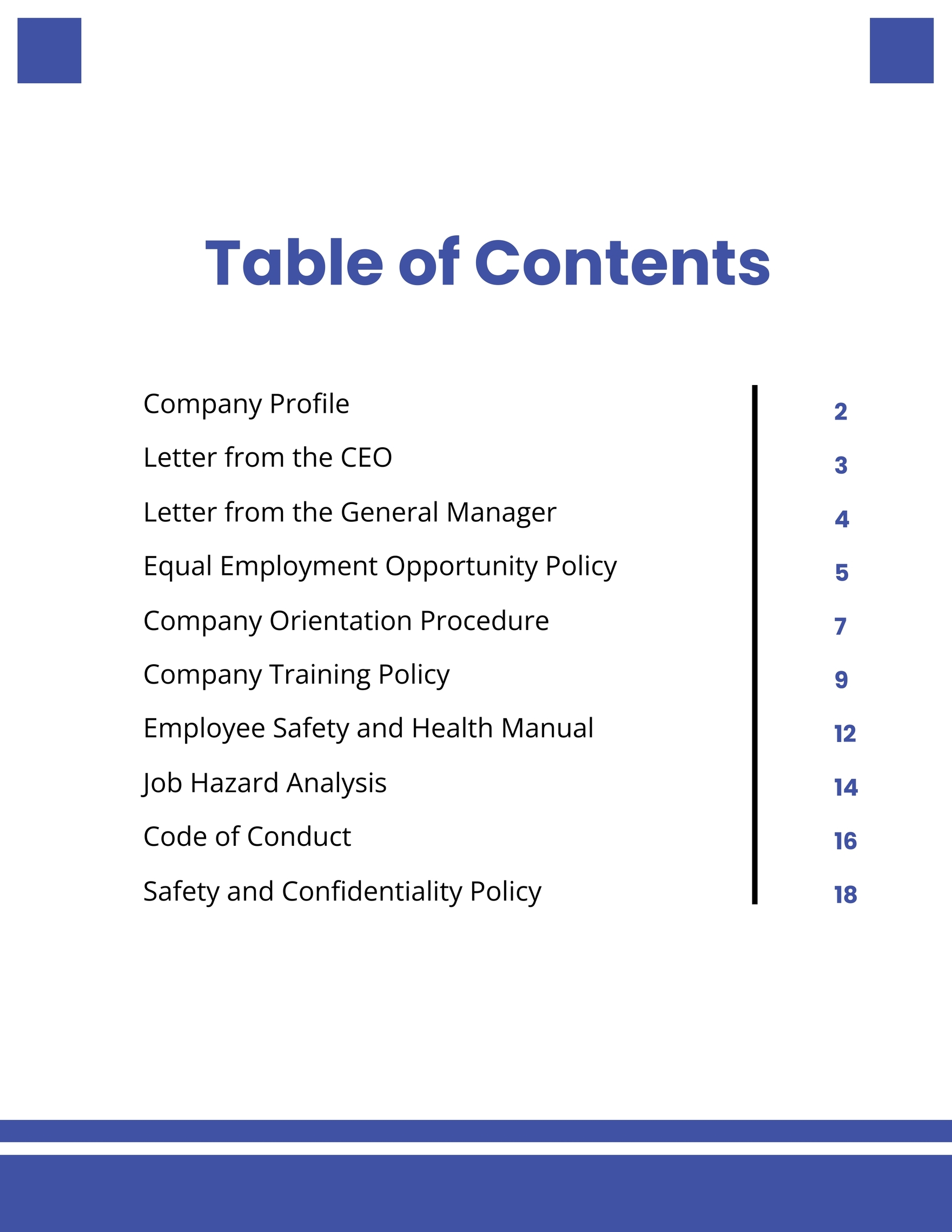 company-handbook-contents-form-template